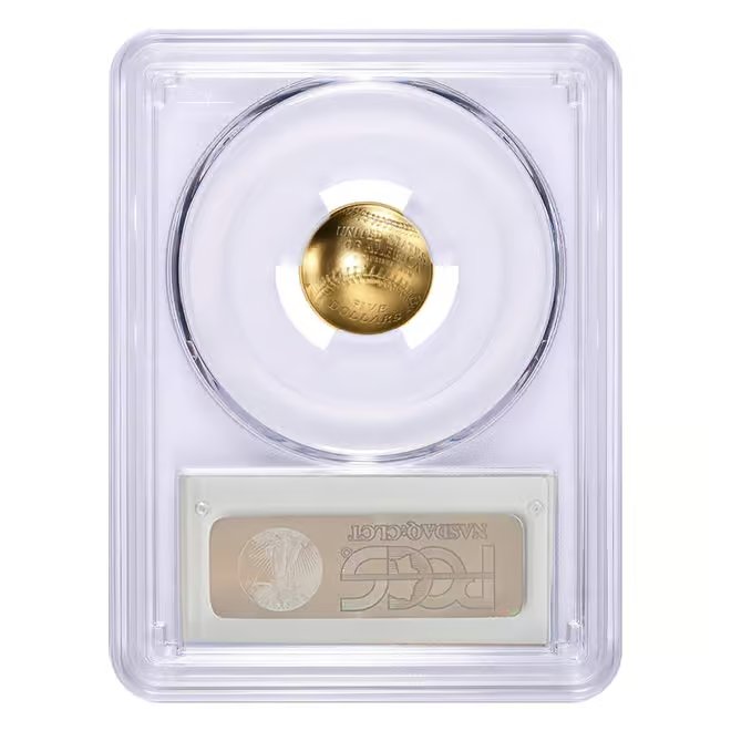 2014 W $5 Gold National Baseball Hall of Fame Coin PCGS MS 70