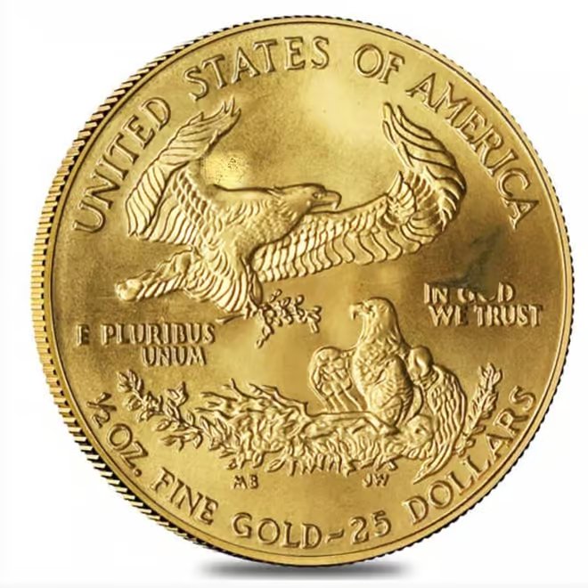 1997 1/2 oz $25 Gold American Eagle Abrasions