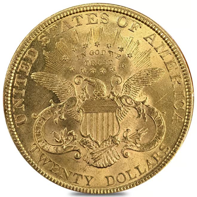 $20 Gold Double Eagle Liberty Head - Brilliant Uncirculated BU (Random Year)