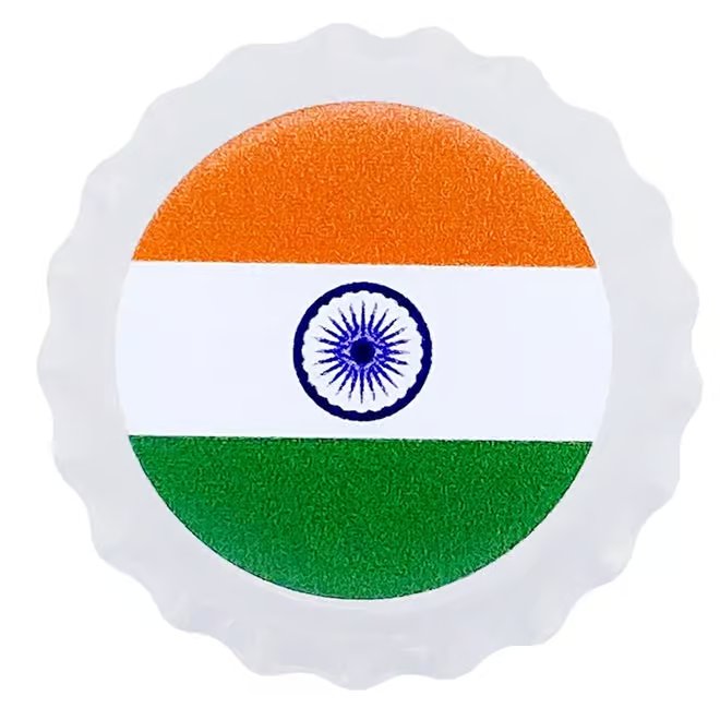 2021 Chad 6 gram World Landmarks - India Bottle Cap Proof Silver Coin .999 Fine (In Cap)