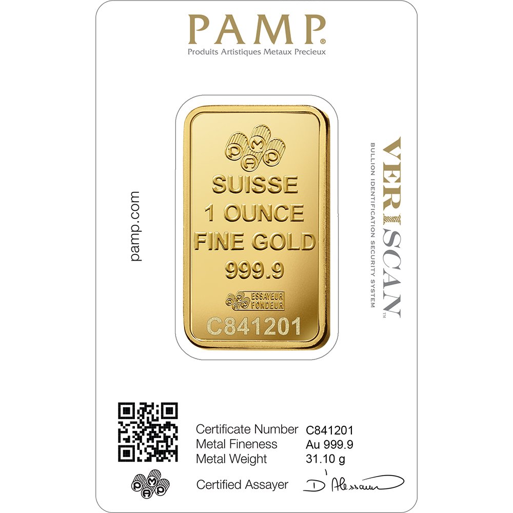 PAMP Suisse Fortuna One Ounce Gold Bar