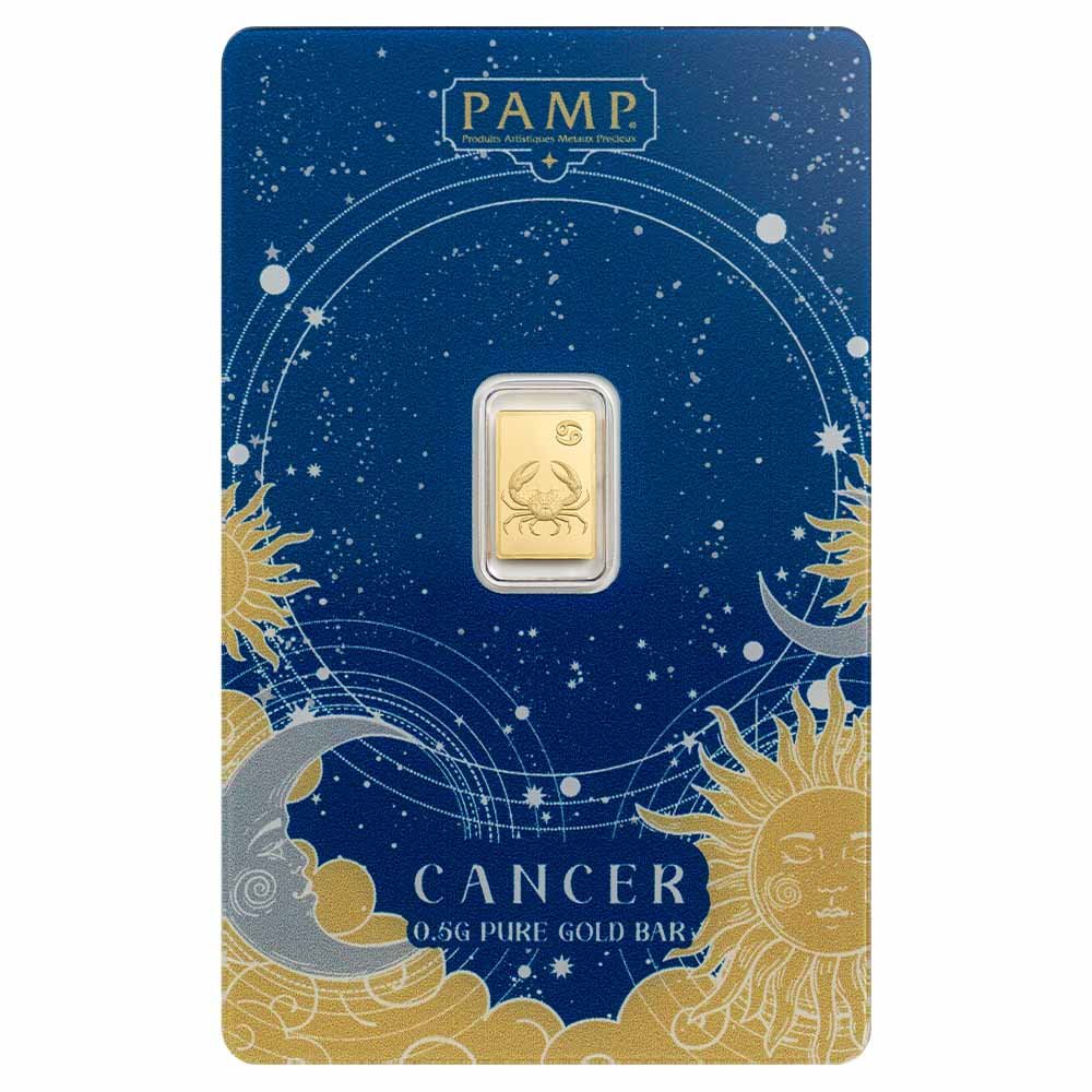 Pamp Suisse 1/2 Gram Gold Zodiac--Cancer