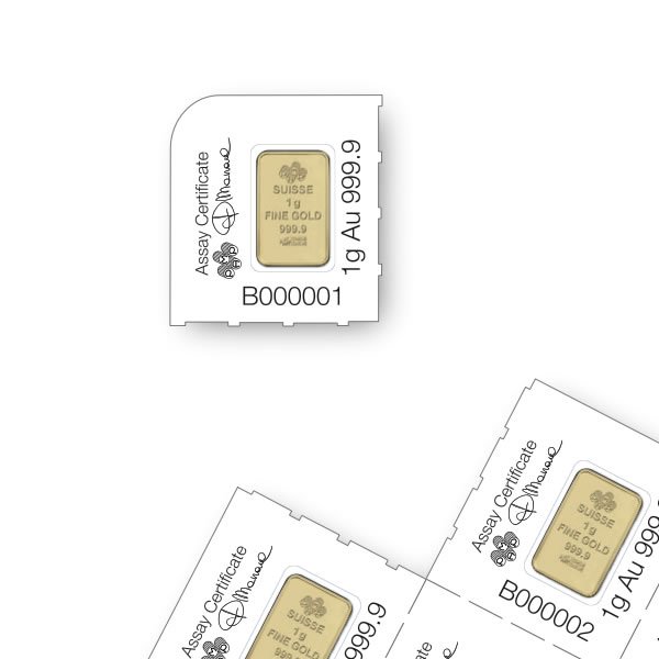 PAMP Suisse 25 Gram Gold Bar - MULTIGRAM Design