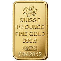 PAMP Suisse Half Ounce Gold Bar
