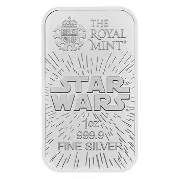 1 oz Royal Mint Star Wars Light Side Silver Bar .9999 Fine (Sealed)