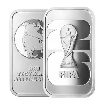 Lot of 20 - 2026 1 oz FIFA World Cup Silver Bar .999 Fine