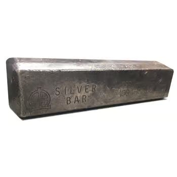 100 oz Omega M & B Mining Silver Vintage Bar .999+ Fine