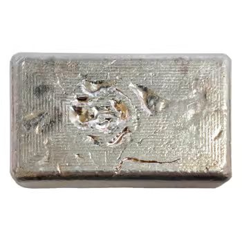 10 oz PG&G Prospectors Gold & Gems Vintage Silver Bar .999 Fine