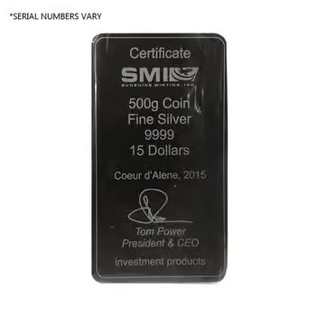 1/2 Kilo Generic Silver Bar .999 Fine