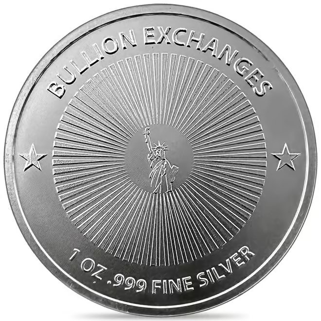 Tube of 20 - 1 oz Bullion Exchanges Silver Round .999 Fine