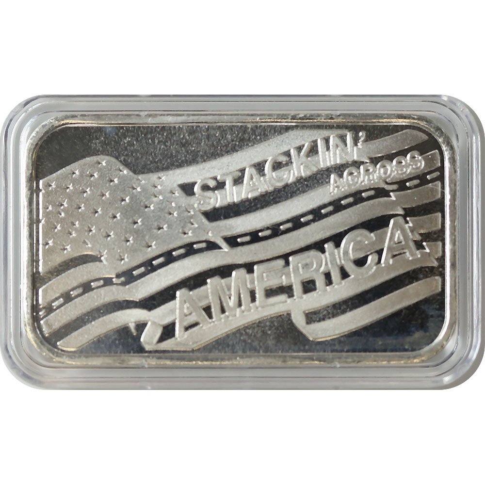 Maine License Plate - Stacking Across America 1oz Silver Bar