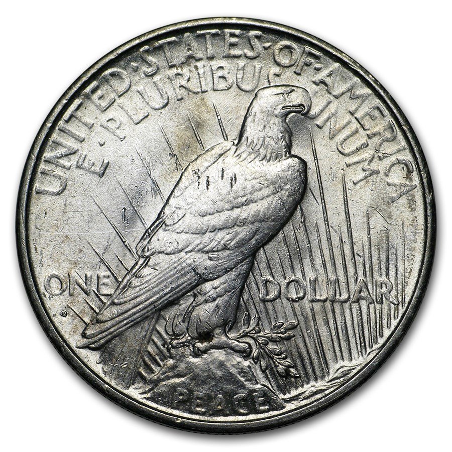 1934-D Peace Dollar AU Details (Cleaned)