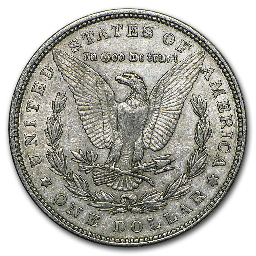 1878 Morgan Dollar 7 Tailfeathers Rev of 79 AU