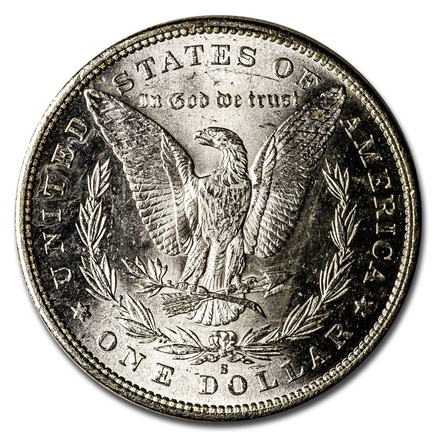 1890-S Morgan Dollar BU Details (Cleaned)
