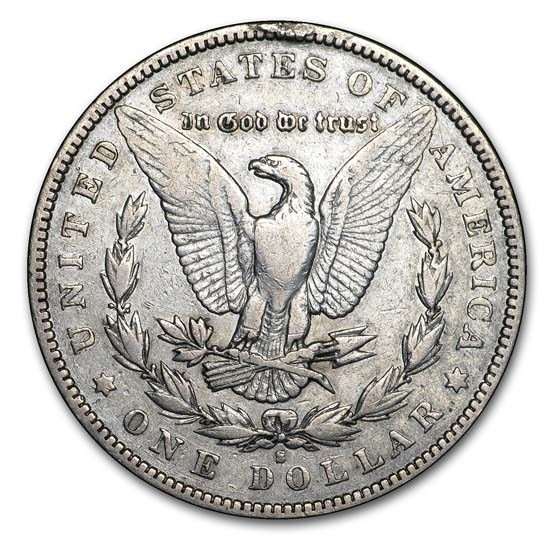 1893-S Morgan Dollar VF Details (Cleaned)
